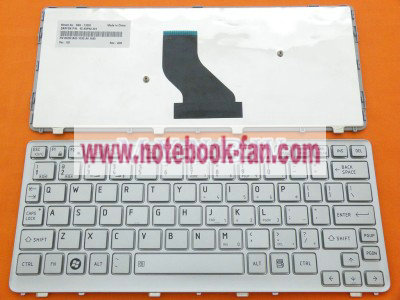 Toshiba Satellite T210 T215 Keyboard US Silver - Click Image to Close
